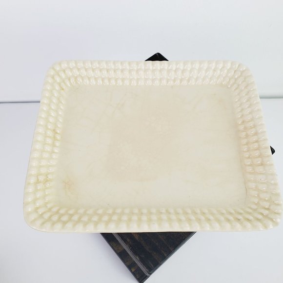 Vtg 50’s Marumon Ware 2-Tone Ombre Dainty Flower Top Hobnail 1 Pound Butterdish - Picture 7 of 10